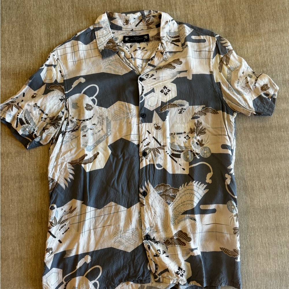 All Saints Button Up Tee